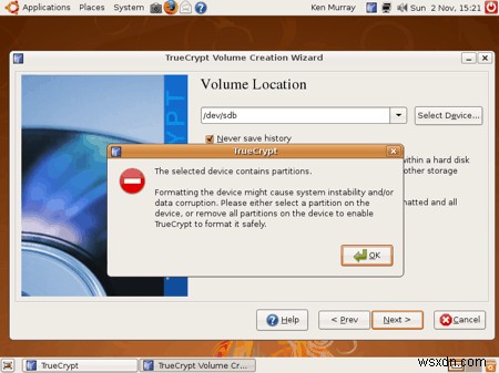How to encrypt a USB thumb drive in Ubuntu