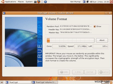 How to encrypt a USB thumb drive in Ubuntu