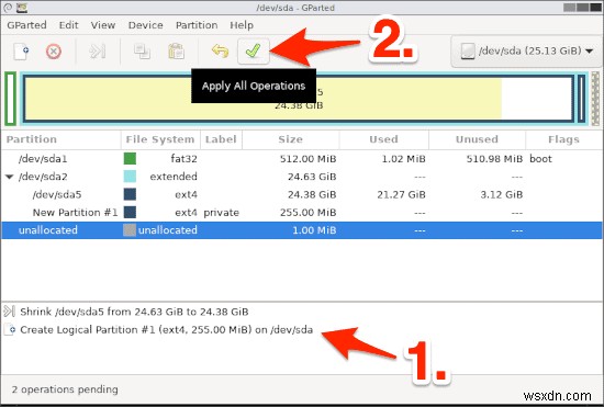 How to Resize & Create New Linux Partitions Using GParted