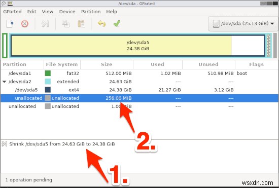 How to Resize & Create New Linux Partitions Using GParted