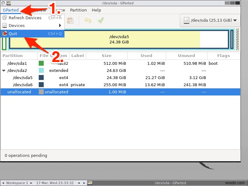 How to Resize & Create New Linux Partitions Using GParted