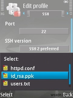 Generating an RSA Key Pair for Use with PuTTY on the N95