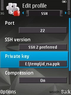 Generating an RSA Key Pair for Use with PuTTY on the N95