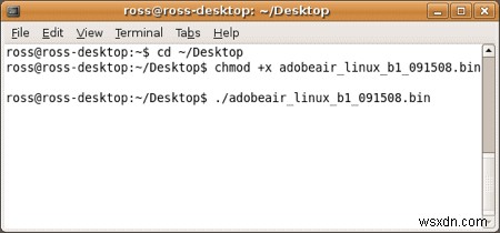 How to install Adobe AIR in Ubuntu