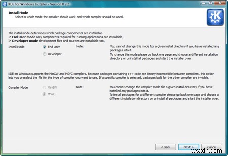 How to install and run KDE programs in Windows