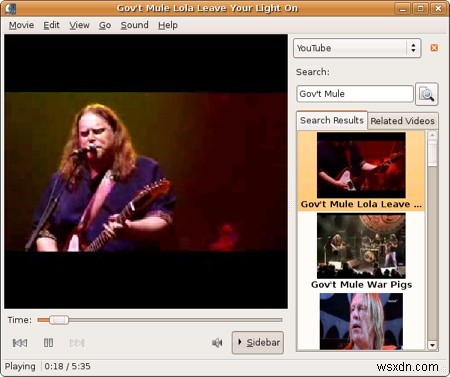 How to watch YouTube videos in the Ubuntu Media Player