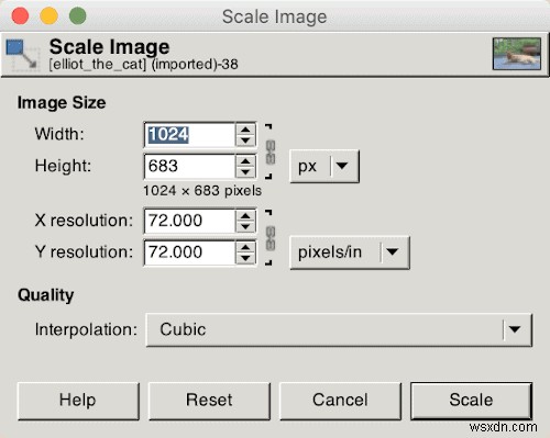 How to Resize Images Using the Gimp