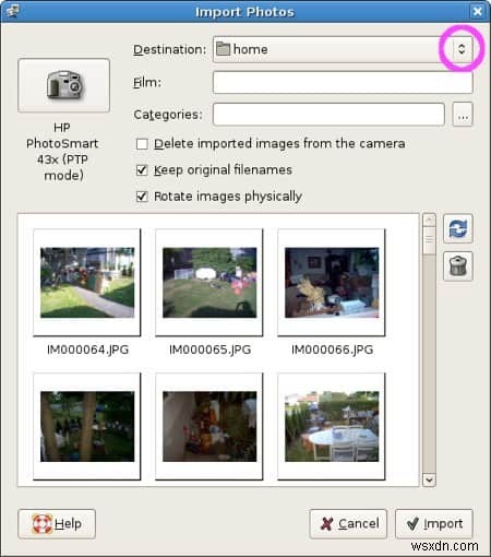 How to move or copy photos from your digital camera to your PC in Ubuntu