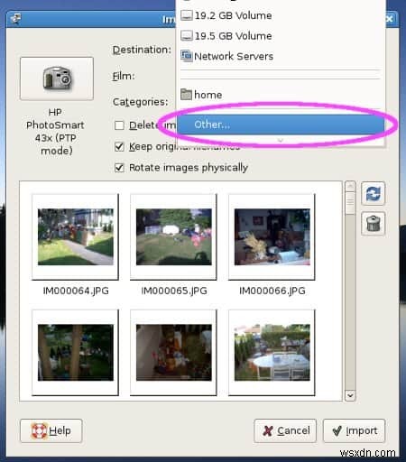 How to move or copy photos from your digital camera to your PC in Ubuntu