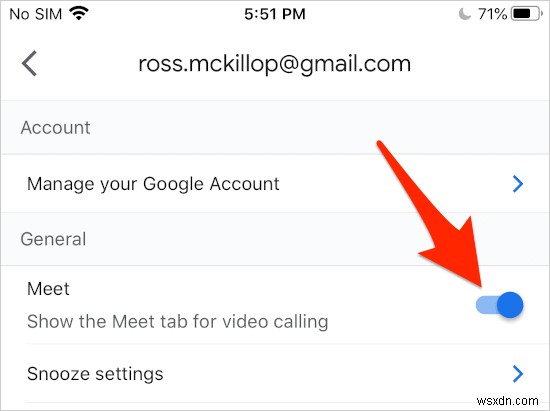 How to Remove the Meet Tab from the iPhone Gmail App