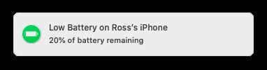 How to Monitor Your iPhone/iPad Battery From Your Mac