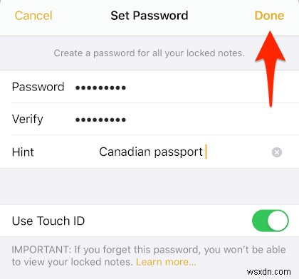How to Password Protect Your iPhone & iPad Notes