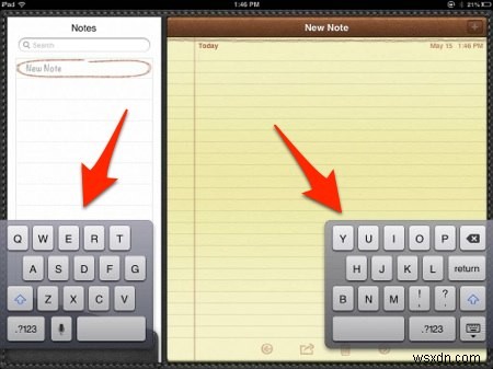 How to “Split” the iPad Keyboard