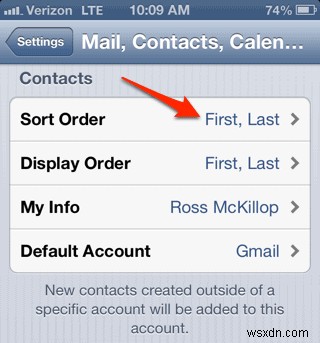 How to Sort Your iPhone Contacts by First Name