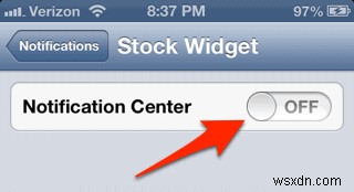 How to Remove Stocks From Your iPhone/iPad Notification Window