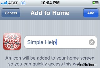 How to save a web site as a web-app on your Home Screen
