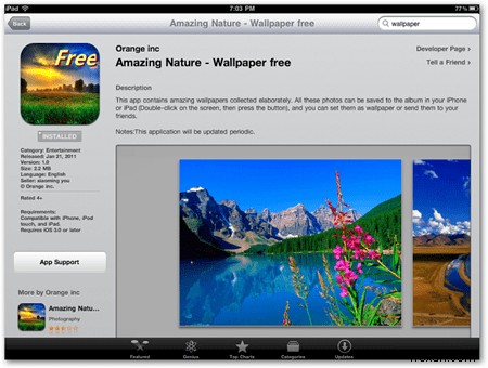 Customize the Background on Your iPad with Free Nature Themed Wallpapers