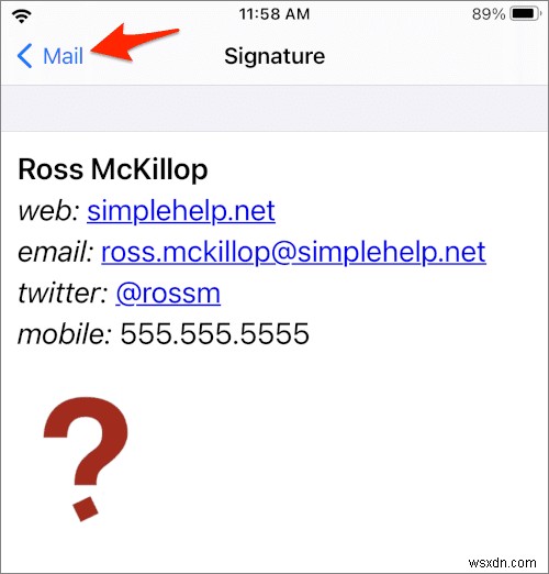 Create a Custom HTML Signature for Email On an iPhone or iPad
