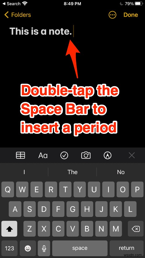 How to Quickly Insert a Period While Typing on Your iPhone