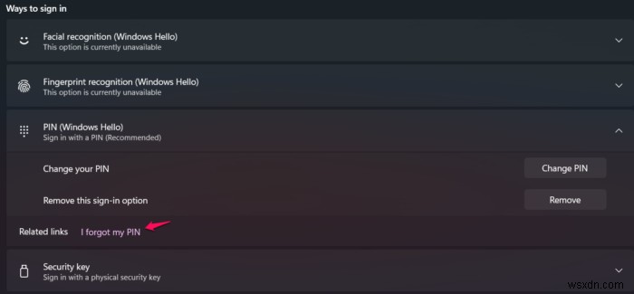 Fix Hello PIN Error 0x80090011 on Windows 11/10