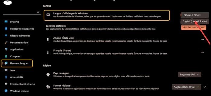 How to change Windows language back to English