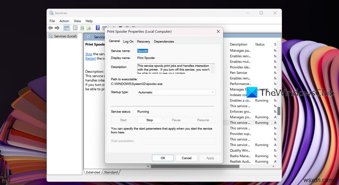 Print Spooler Service keeps stopping automatically in Windows 11/10