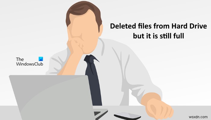 Deleted files from Hard Drive, but it is still full