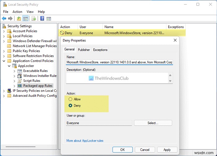 Microsoft Store blocked by administrator in Windows 11