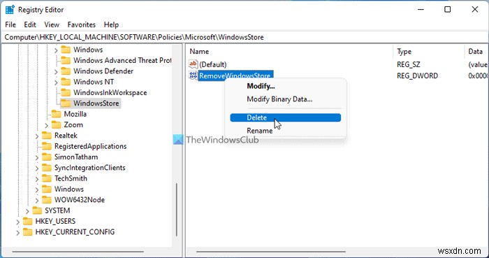 Microsoft Store blocked by administrator in Windows 11