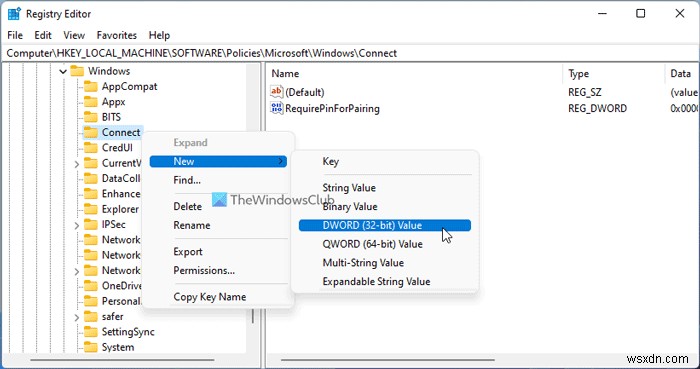 Allow or Stop Windows from asking PIN for Projecting to the PC