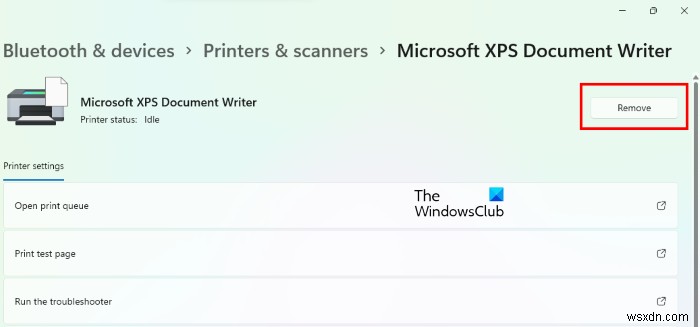 Fix Microsoft XPS Document Writer not working