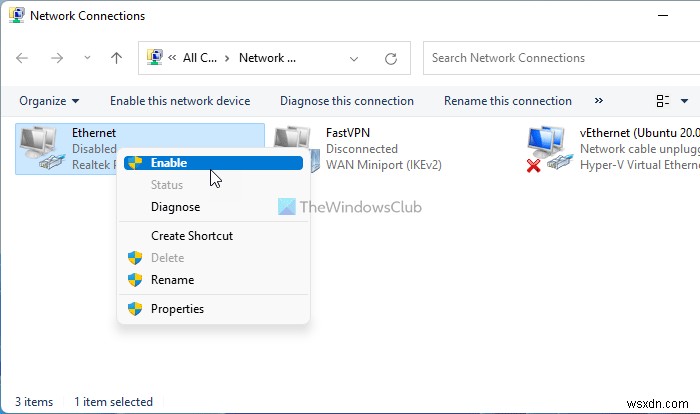 Network Adapter not working in Windows 11/10