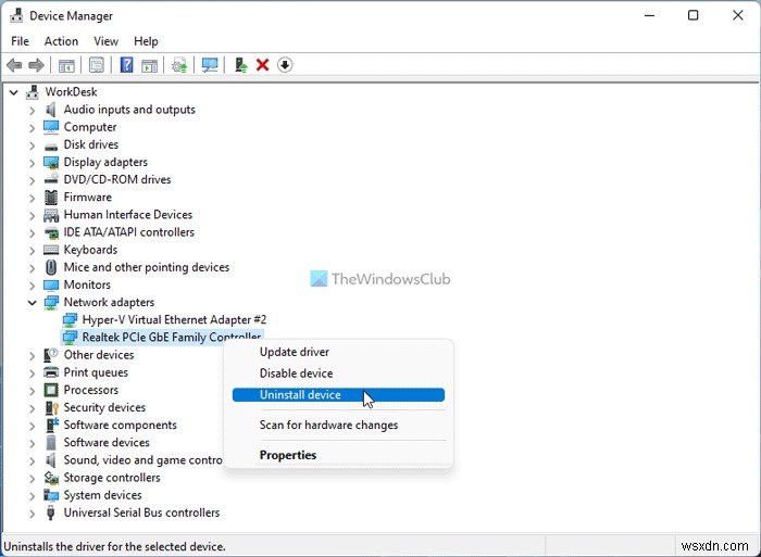 Network Adapter not working in Windows 11/10