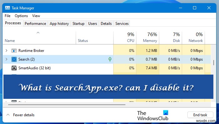 What is SearchApp.exe? Can I disable it?