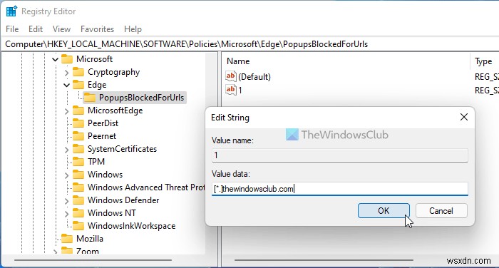 How to allow or block pop-up windows on specific sites in Edge