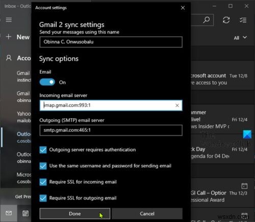 Cannot send Email when connected to VPN