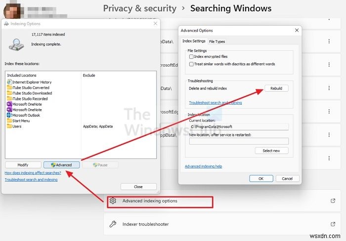 Search Indexing has been temporarily paused in Windows 11/10