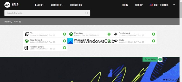 FIFA 22 Error Connecting to the Ultimate Team on Windows PC
