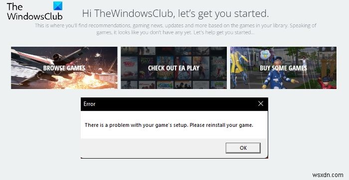 There is a problem with your game’s setup: NFS Hot Pursuit Remastered