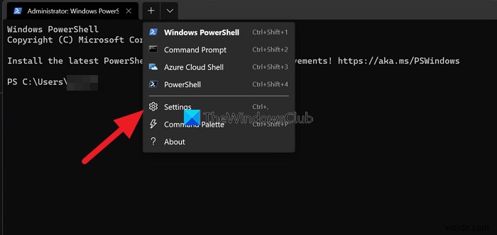 How to change Starting Directory in Windows Terminal