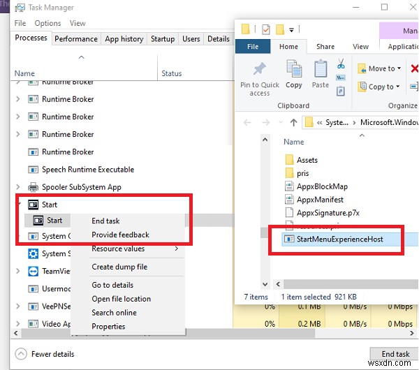 Windows Start Menu does not close and remains frozen in Windows 11/10