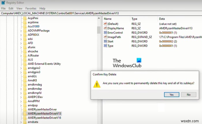 Ryzen Master Driver not installed properly on Windows PC