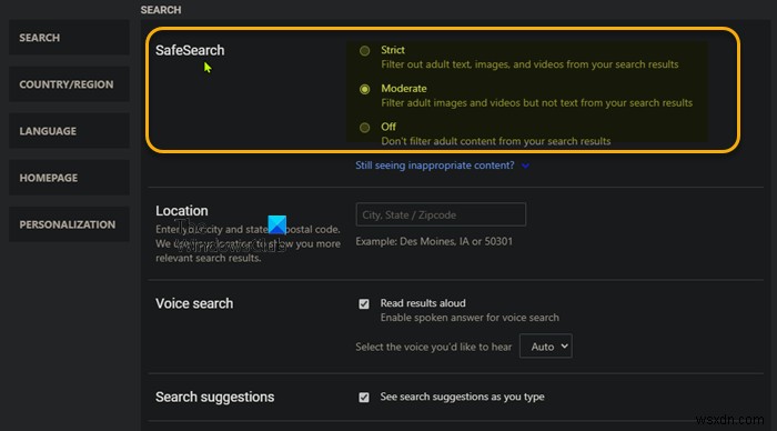 How to stop Edge from opening Bing links in new Tabs on Windows, macOS or Linux