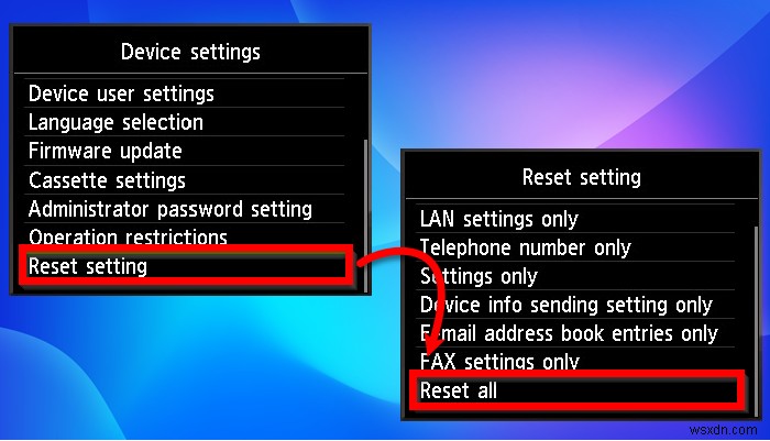 How to reset Printer to default factory settings in Windows 11/10