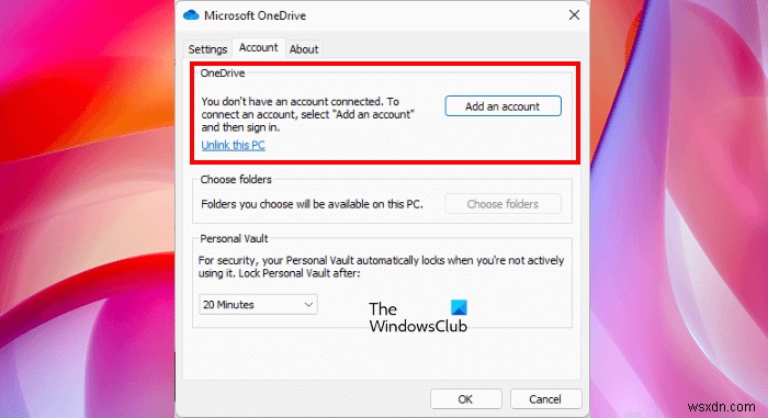 Fix OneDrive sign in error 0x8004de69