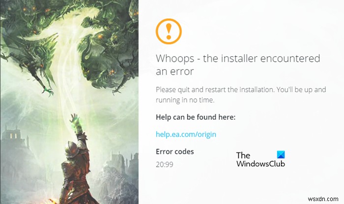 Fix Origin Error while playing games on Windows PC