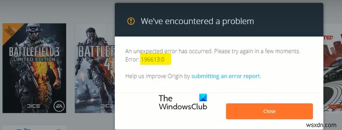 Fix Origin Error while playing games on Windows PC