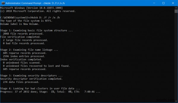 Error 0x800701e3, The request failed due to a fatal hardware error