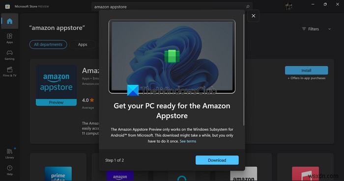 How to use Amazon Appstore on Windows 11