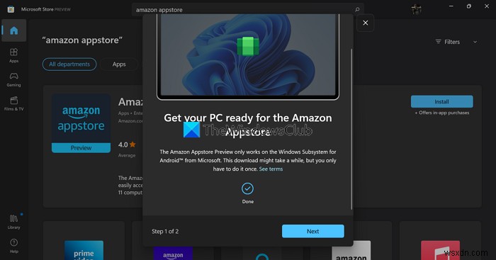 How to use Amazon Appstore on Windows 11